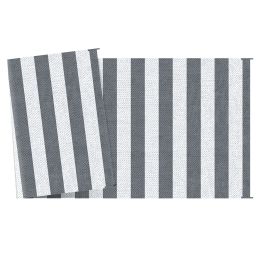 RV Patio Rug 9x18 Gray White Outdoor Carpet with Carry Bag