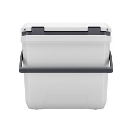Portable Cooler, 38 QT Hard Cooler with Ice Retention, Heavy-Duty Handles and Cup Holder, Lightweight Rigid Material Insulated Portable Cooler
