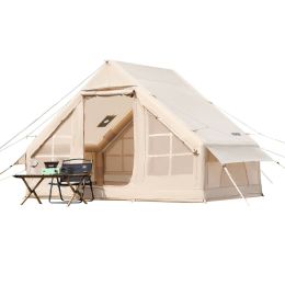 Inflatable Tents for Camping, 3-5 Person Easy Setup Blow up Tent with Hand Pump