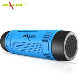 S1 Portable Bluetooth Speaker Wireless Bicycle Sound Box with LED Light Outdoor Waterproof Subwoofer Stereo Surround (Color: S1-Blue, Ships From: China)
