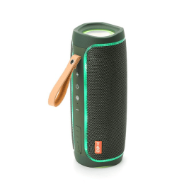 Bluetooth Speaker Wireless Waterproof Outdoor Stereo Bass USB/TF/FM Radio LOUD (Color: Army Green)