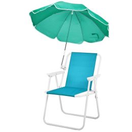 Folding Beach Chair with Umbrella for Adults, Lightweight Porable Camping Chair with 265lbs Capacity for Travel Picnic Concert & Outdoor Activiti (Color: as picture)